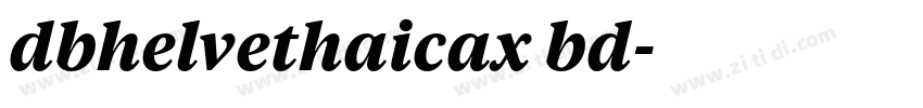 dbhelvethaicax bd字体转换